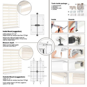 Stores intelligents Alexa, rideaux électriques, volets occultants motorisés, stores zébrés, stores occultants - Product Image 6