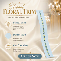 Ruban Jacquard Style Pastoral 2,2 cm pour Textile de Maison, Décoration de Fenêtre et Vêtements, Accessoires de Dentelle Faits Main DIY