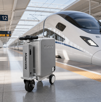 Valise à roulettes en aluminium pour les voyages d'exposition, les déplacements professionnels et les longs trajets