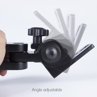 Yinyu WB218 Braket Pemasangan Speaker Aluminium yang Dapat Disesuaikan untuk Home Theater Heavy Duty 2-pack