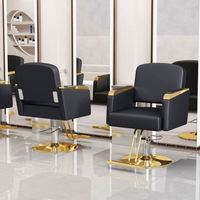 Fauteuil de Barbier Professionnel Hydraulique Moderne en Gros, Rotation à 360 Degrés, Conception Ergonomique pour Salons de Beauté et Barbiers