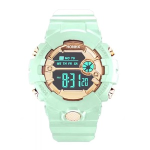 Montre électronique de sport multifonctionnelle à la mode <span class=keywords><strong>licorne</strong></span> pour hommes femmes étudiants enfants réveil lumineux étanche carré - Product Image 5