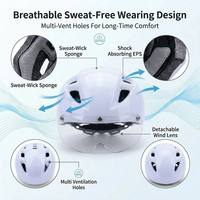 Casque Enfant Motif Fruits Quatre Saisons à Succès Commercial avec Lunettes Amovibles pour Cyclisme et Patinage en Ligne