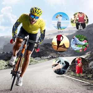 Mangas de Ciclismo Deportivas para Exteriores, Alta Elasticidad, Tejido Protector de Nailon/Cachemira, Secado Rápido, Protección UV, Antibacterianas - Product Image 6