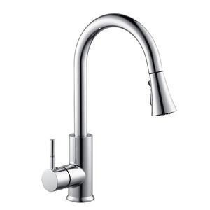 Robinet de cuisine moderne en ABS à poignée unique, pulvérisateur de remplacement, tête de pulvérisation extractible, robinet mélangeur thermostatique à 2 fonctions - Product Image 2