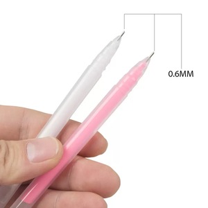Lápiz Marcador de Piel PMU de 0.6mm a Base de Aceite, Blanco y Rosa, para Mapeo de Cejas y Labios, Uso en Maquillaje Permanente, Suministro Profesional para Estudio - Product Image 6