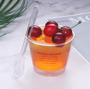 Vasos desechables <span class=keywords><strong>de</strong></span> plástico con logotipo personalizado al por mayor, vasos <span class=keywords><strong>de</strong></span> chupito transparentes, zumo, comunión, helado, comida, postre, yogur, hechos <span class=keywords><strong>de</strong></span> material PS - Product Image 3