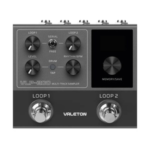 Pedale Looper Stereo a Doppia Traccia VALETON per Chitarra/Basso/Tastiera, Voce, Drum <span class=keywords><strong>Machine</strong></span>, 99 Spazi di Archiviazione Progetti, Supporto Software - Product Image 1