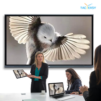 Tableaux interactifs numériques 4K 4+32G 40 points tactiles pour l'enseignement, système double Android/Windows, 75/86 pouces