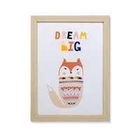 new style dream big cartoon wall art frame canvas pictures for baby room