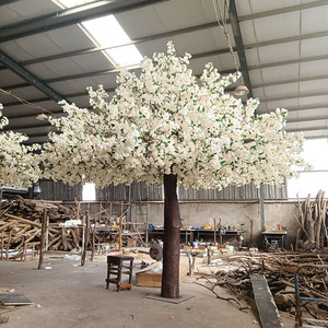 Arbre de cerisier artificiel, faux arbre, centre commercial, hôtel, arbre à vœux, blanc, rose, paysage, décoration de mariage - Product Image 4