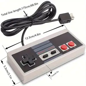 1pc For 8-bit Game Console Christmas Gift Gamepad,MINI NES Classic EditionRed And White Console Wired Game Controller