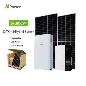 Japower 5kw 10kw 20kw Compleet Off Grid Zonnepaneel Systeem Grond Gemonteerd 230V 380V Zonne-Energie Systeem Voor Thuis