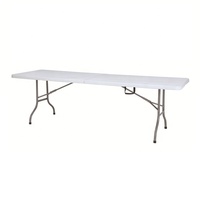 Table pliante en plastique durable de 8 pieds pour une utilisation en extérieur 2023 Meubles d'extérieur bon marché