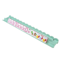 Support de Mahjong de 19 pouces pour 17 tuiles, support en acrylique bleu clair, MOQ50 ensembles, supports faits à la main pour Mahjong