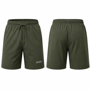 Shorts de sport amples personnalisés avec cordon de serrage et poches latérales pour hommes, entraînement, course à pied, logo OEM - Product Image 3