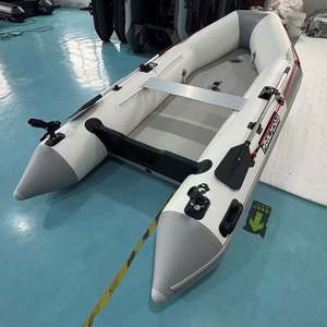 Plataforma Flotante de PVC Reachsea para 5 Personas, 360 cm, Color Blanco y Gris, Bote Inflable Económico con Toldo para Pesca - Product Image 6