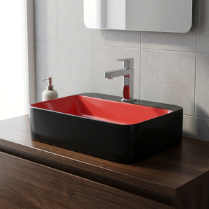 Lavabo de table en céramique OEM Lavabo de navire Évier de comptoir de forme irrégulière Articles sanitaires bon marché d'exportation - Product Image 6