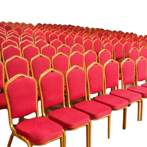 Luxurious Ultra-Hotel Banquet <b>Chairs</b> Contemporary Sponge Cushion Durable <b>Stackable</b> Metal Iron Modern Commercial Apartment <b>Chairs</b> - Product Image 1