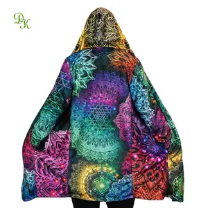 2024 fashion Custom design sublimation print cloak coat for men
