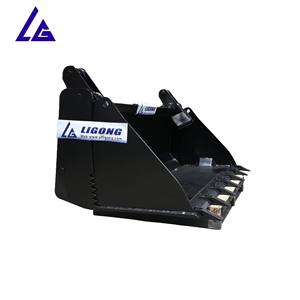 Seau multifonctionnel Skid Steer, intégrer quatre opérations: chargement, bulldozing, nivellement et serrage, haute efficacité de travail - Product Image 5