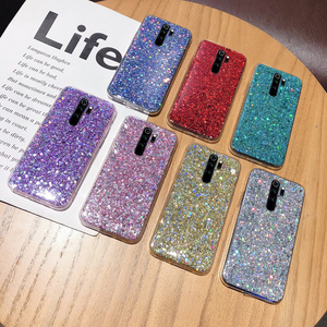 เคสโทรศัพท์แบบมีกลิตเตอร์สำหรับ Xiaomi CC9E Note 10 8 SE A3 Lite Redmi Note 9 Pro Max 7 6 5 <span class=keywords><strong>Plus</strong></span>  ฝาหลังซิลิโคนนิ่มแบบมีประกาย - Product Image 1