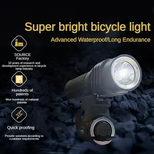 Alüminyum alaşım 800LM tip-c şarj edilebilir aydınlatma lambası bisiklet ekipmanları dağ bisikleti algılama uyarı ön işık aksesuarları