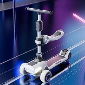 Scooter elettrico per bambini 3-10 <span class=keywords><strong>anni</strong></span> <span class=keywords><strong>2</strong></span> Kg to100 Kg Multi-funzionale tre ruote Scooter PU - Product Image 2