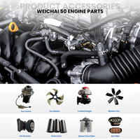 Mesin Konstruksi SEM Weichai Engine Supercharger 6190963 1007368491 Suku Cadang Loader Baja Paduan