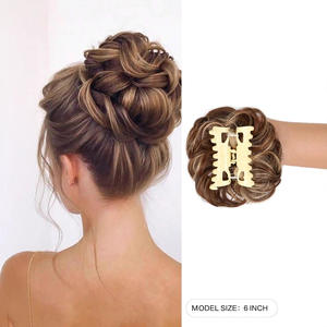 Perruque synthétique pour femme Sw283, chignon floral en fibre haute température, queue de cheval pour jeune femme - Product Image 3