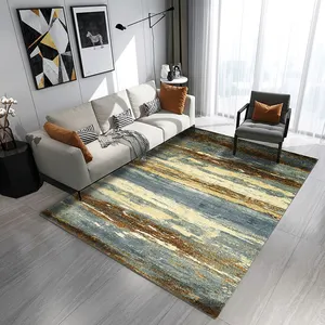 Fashionable elegant comfortable touching feeling carpet polyester color exhibition mat living room carpet