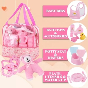 Ensemble de 30 accessoires pour poupées, ensemble de soins et d'alimentation pour poupées avec des biberons magiques dans un sac, ensemble de jeu d'imitation pour enfants - Product Image 3