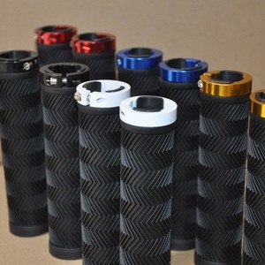 ปลอกแฮนด์จักรยานแบบยาว 13.5 ซม. ทำจากยางนุ่ม สำหรับจักรยานเสือภูเขา พร้อมตัวล็อคแบบวงแหวนอะลูมิเนียม - Product Image 4