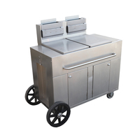 Friteuse à huile au propane pour frites françaises, friteuse commerciale extérieure au gaz GPL pour parc