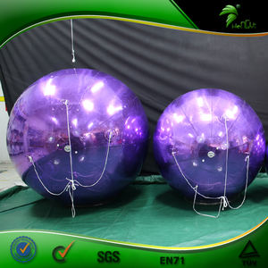 Boule miroir gonflable brillante, Disco, couleur personnalisée, pour boîte de nuit, sphère gonflable - Product Image 2