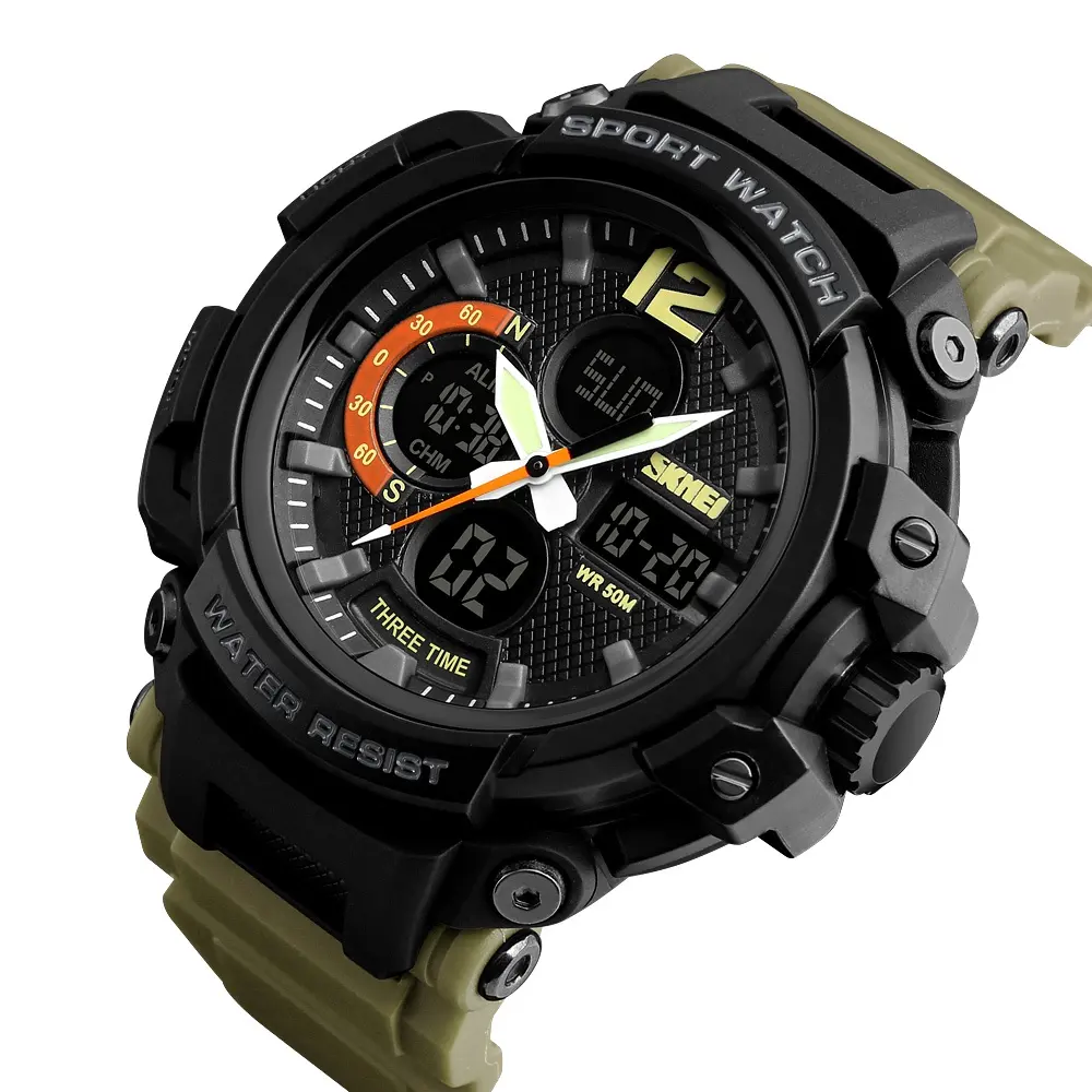 SKMEI Wholesale Wristwatches Waterproof 5atm Plastic Digital Sports Watches Men Watches