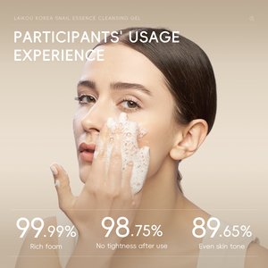 Gel nettoyant à l'essence d'escargot LAIKOU KOREA 50g, crème anti-rides à l'acide hyaluronique, crème hydratante éclaircissante pour le visage, nettoyant facial - Product Image 5
