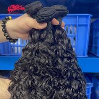 Mèches de cheveux naturels ondulés bruts, cheveux vierges réguliers, tissage de cheveux humains cambodgiens, double trame, emballage personnalisable