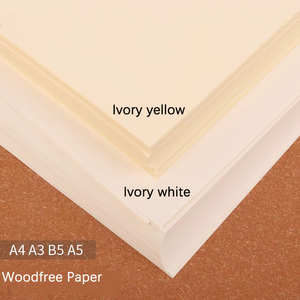 <span class=keywords><strong>Carta</strong></span> Avorio Senza Legno 80gsm <span class=keywords><strong>A4</strong></span> A3 B5 Non Patinata per Stampa Offset, Scrittura e Quaderni Scolastici, Confezione da 100 Fogli - Product Image 3