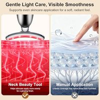 Appareil de beauté pour le cou à LED rechargeable, masseur facial pour les soins de la peau, machine de bien-être portable