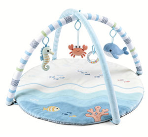ของเล่นแขวนแบบมัลติฟังก์ชั่นสำหรับเด็กทารก ลายสัตว์ทะเล 3 มิติ พร้อมแผ่นรองเล่นนุ่มๆ สำหรับกิจกรรมยิม - Product Image 1