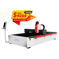 Penawaran Spesial Mesin Pemotong Laser Serat 3015 3000W Sistem Pemotongan Logam Ekonomis Solusi Ekonomis untuk Plat Logam