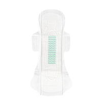 Serviettes hygiéniques jetables Qianye à marque privée, en coton biologique avec revêtement PE, anion vert, vente en gros sur le marché chinois