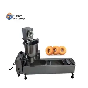 Horizontale Type Mini Donut Machine Gas Loukoumades Donut Ballen Maker Maken Donut Frituur Machine