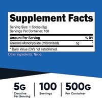 Creatina Monohidrato en Polvo Chumita, Dosis de 5g, Sin Sabor, Gestión de Energía y Crecimiento Muscular para Adultos
