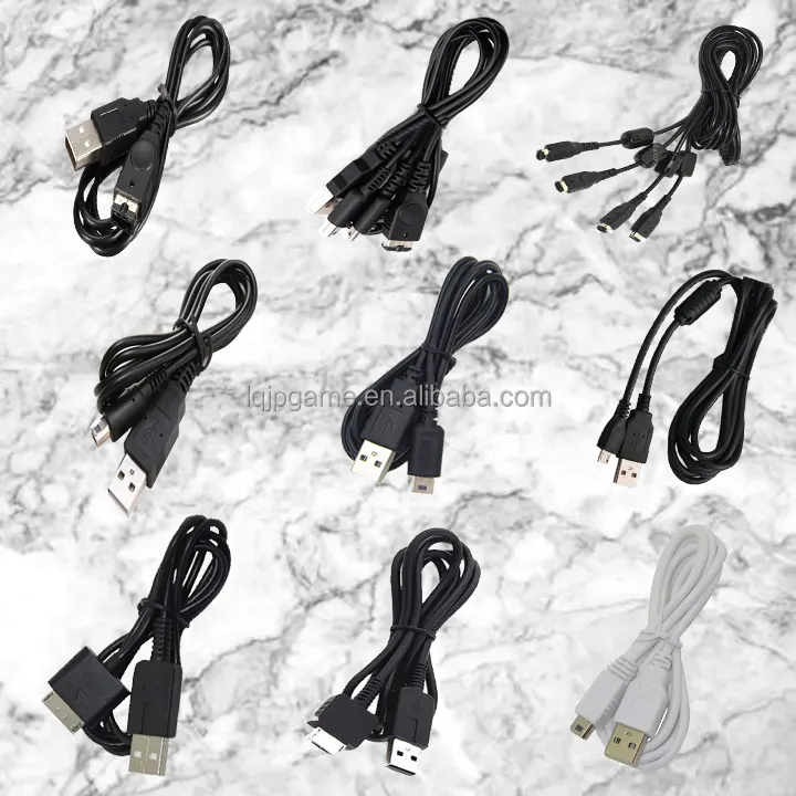 Cable de datos Usb tipo C 3 en 1, Cable de carga rápida, cargador de energía magnético para Ps4, Cables para juegos de Nintendo/PSP/WII U