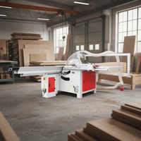 Scie à panneaux coulissante industrielle de nouvelle conception 3200 mm pour le travail du bois, la découpe du contreplaqué et du MDF