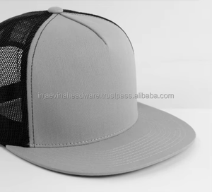 Gorra Trucker de Malla Gris de 6 Paneles, Ajustable, con Logotipo de Asta Bordado, Unisex, Casual, para Adultos, Primavera Verano - Product Image 3