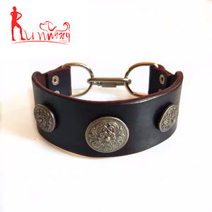 भारी शुल्क ग्रेहाउंड चमड़े के व्हिपपेट कुत्ते कॉलर लक्जरी टोपर प्रिंट कॉलर - Product Image 4