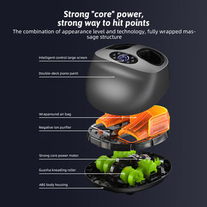 <span class=keywords><strong>Shiatsu</strong></span> Foot SPA Calefacción Vibración infrarroja Compresión de aire Rodillo eléctrico Amasado profundo Masajeador de pies con control remoto inalámbrico - Product Image 3